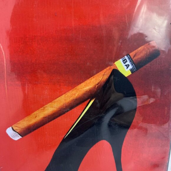 Vintage Cigars Metal Tin Sign Razaz Art High Heel Shoe Wall Decor 12x8 - Picture 2 of 3